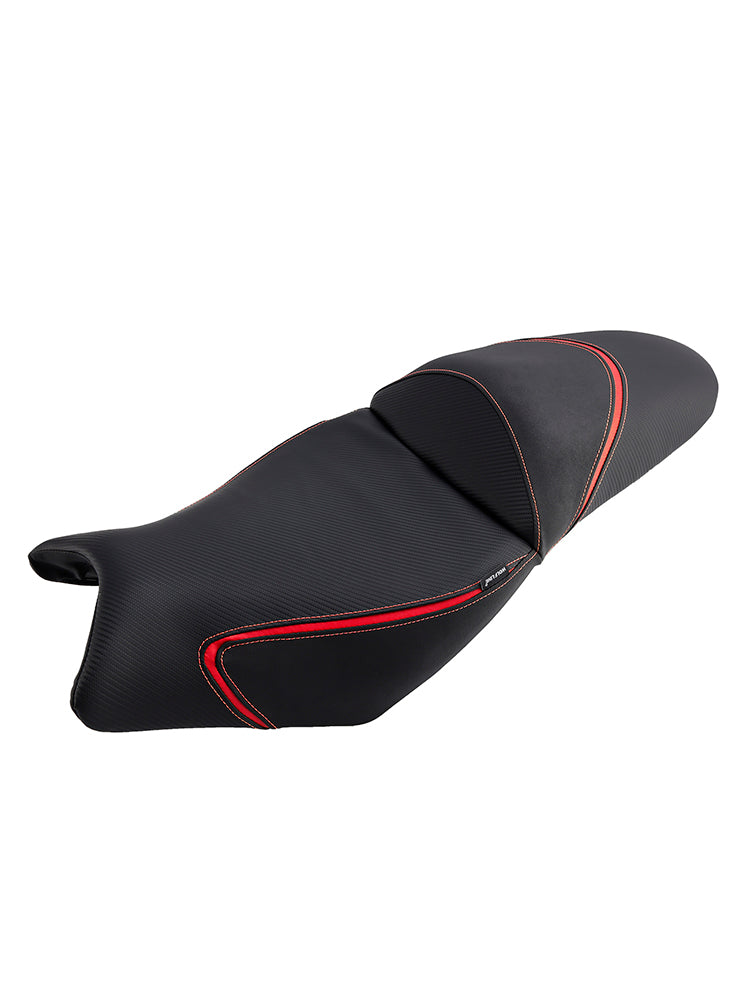 Cuscino anteriore posteriore per sedile passeggero Kawasaki Versys650 2022-2024 rosso