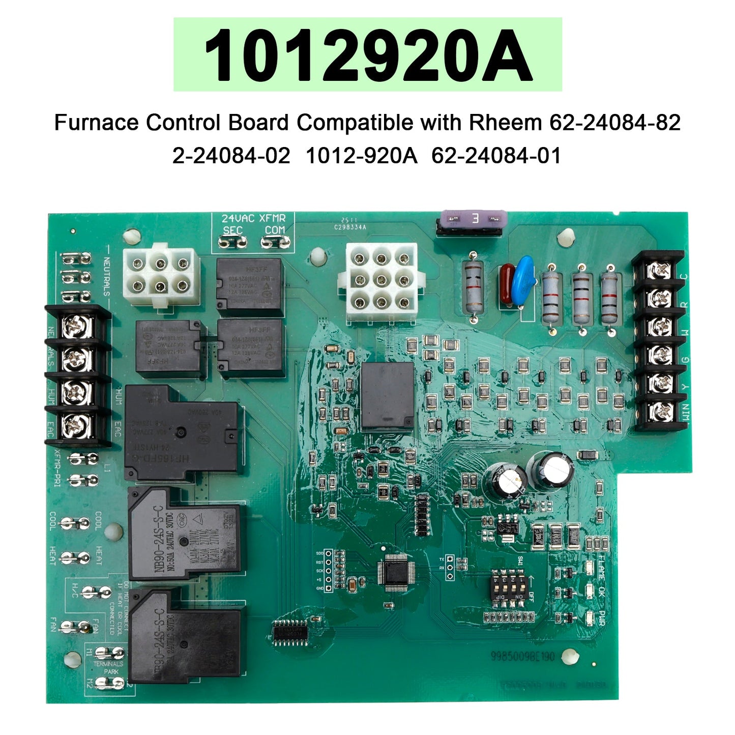 Scheda di controllo della fornace 1012920A compatibile con Rheem 62-24084-82 2-24084-02