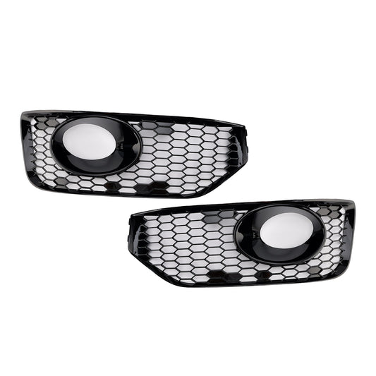 Griglia di copertura della luce fendinebbia S-line VW T5 T5.1 2010-2015, nero lucido
