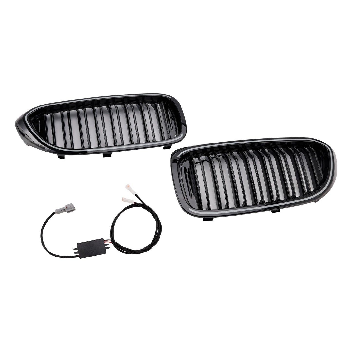 Griglia anteriore a doppio rene nera lucida per BMW Serie 5 G30 G31 2017-2020