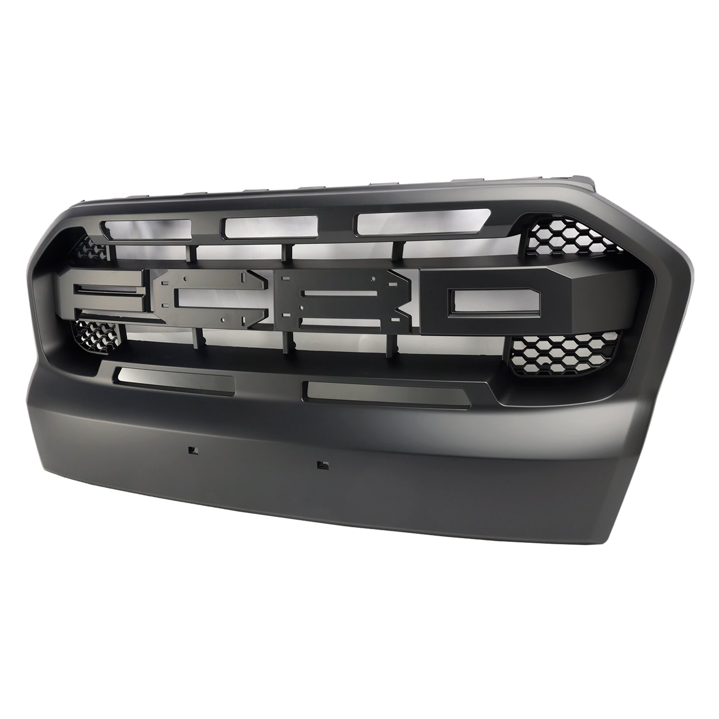 Per Ford Ranger 2015-2019 T7 Grille paraurti anteriore Matt Black Ranger Raccer Raptor Style