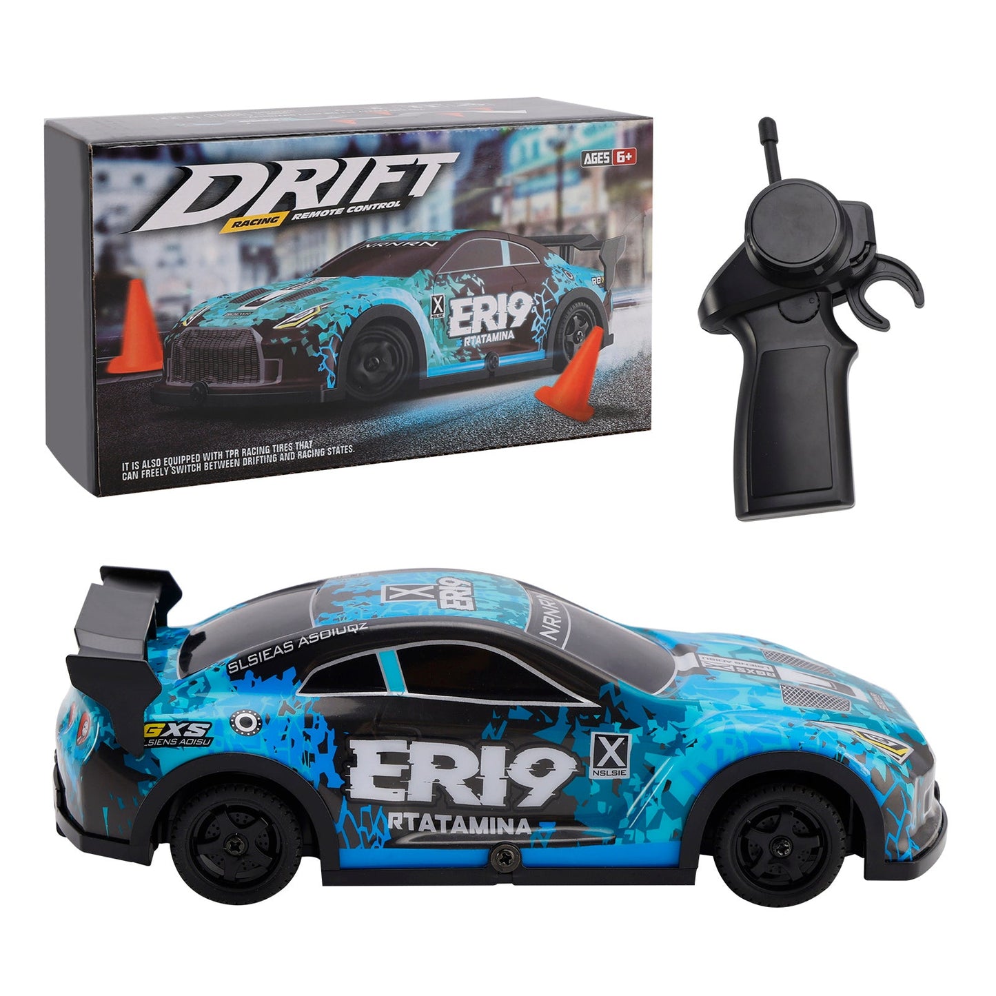 Wltoys 22206 RTR 1/22 2.4G 15km/h Auto da corsa con telaio in metallo Giocattolo regalo Blu