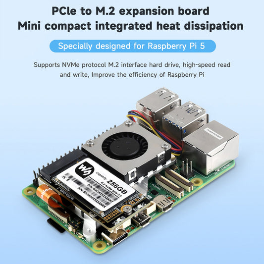 Raspberry Pi 5 Adattatore PCIe a M.2 Scheda di espansione 5/5B Protocollo disco rigido Nvme