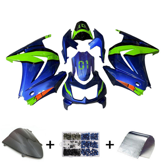 Kit carenatura iniezione in plastica ABS adatto per Kawasaki EX250 Ninja250R 2008-2012