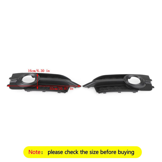 2PCS Paraurti Anteriore Fog Light Cover Griglia Per Audi A1 8X S-Line 2011-2014