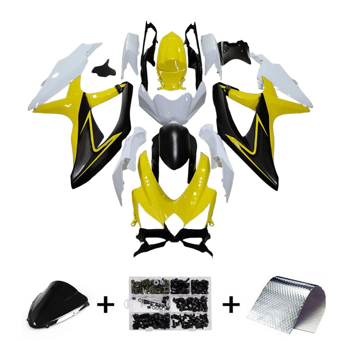 Kit carenatura iniezione plastica ABS per Suzuki GSXR 600/750 2008-2010 K8