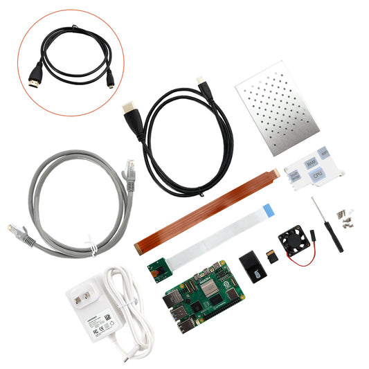 Raspberry Pi 5 Kit 8G Scheda di sviluppo Fotocamera Programmazione Python Kit avanzato