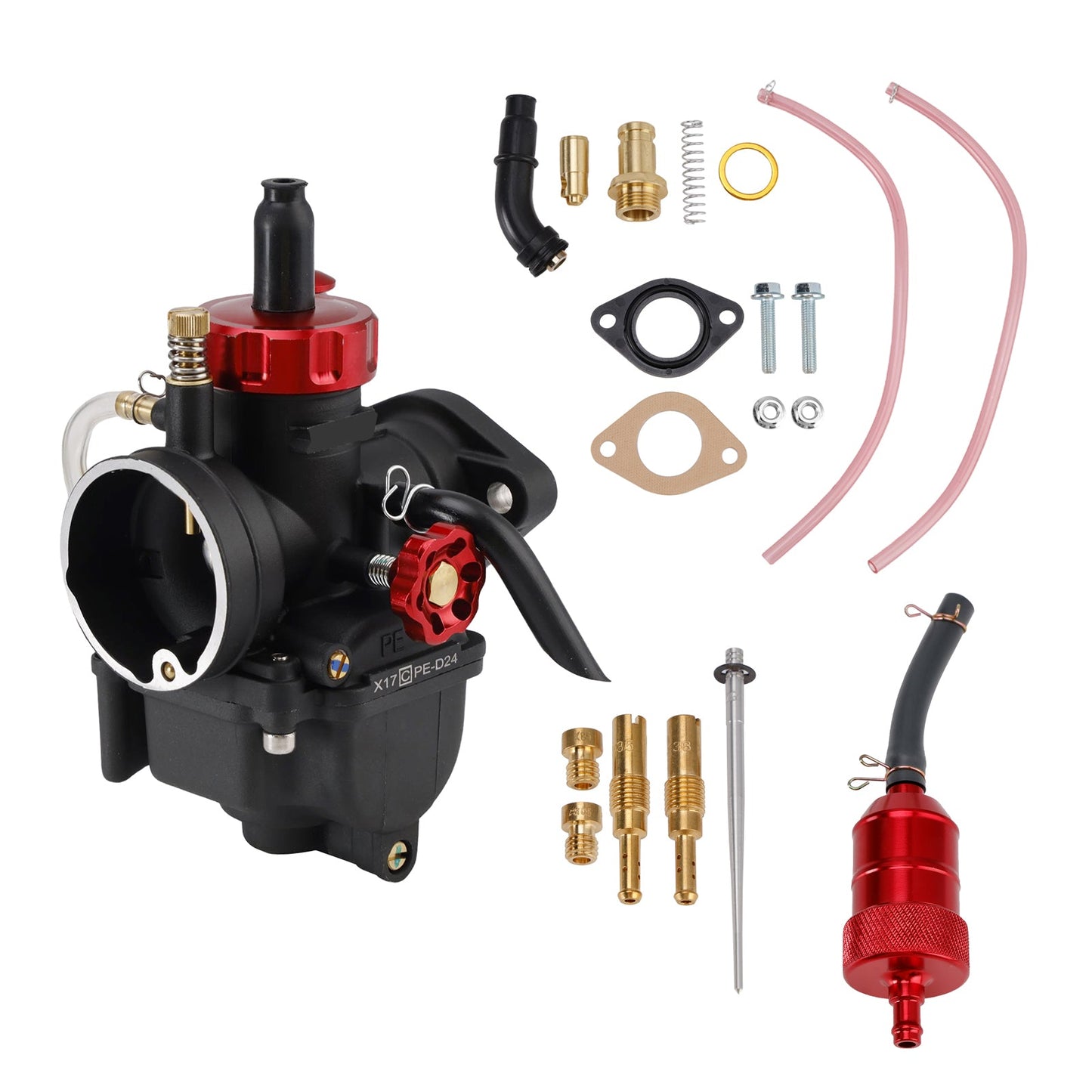 Carburatore ATV Carb 24mm per moto da cross 140cc-150cc Go kart