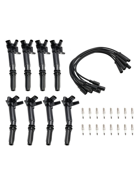 8x Bobina di accensione + 16x Candela + 8x Cavo UF631 UF639 Per Ford F150 6.2L 10-17