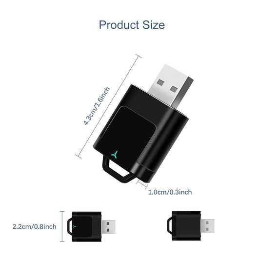 Adattatore wireless 2 in 1 per Apple CarPlay e Android Auto, cablato per auto con CarPlay wireless