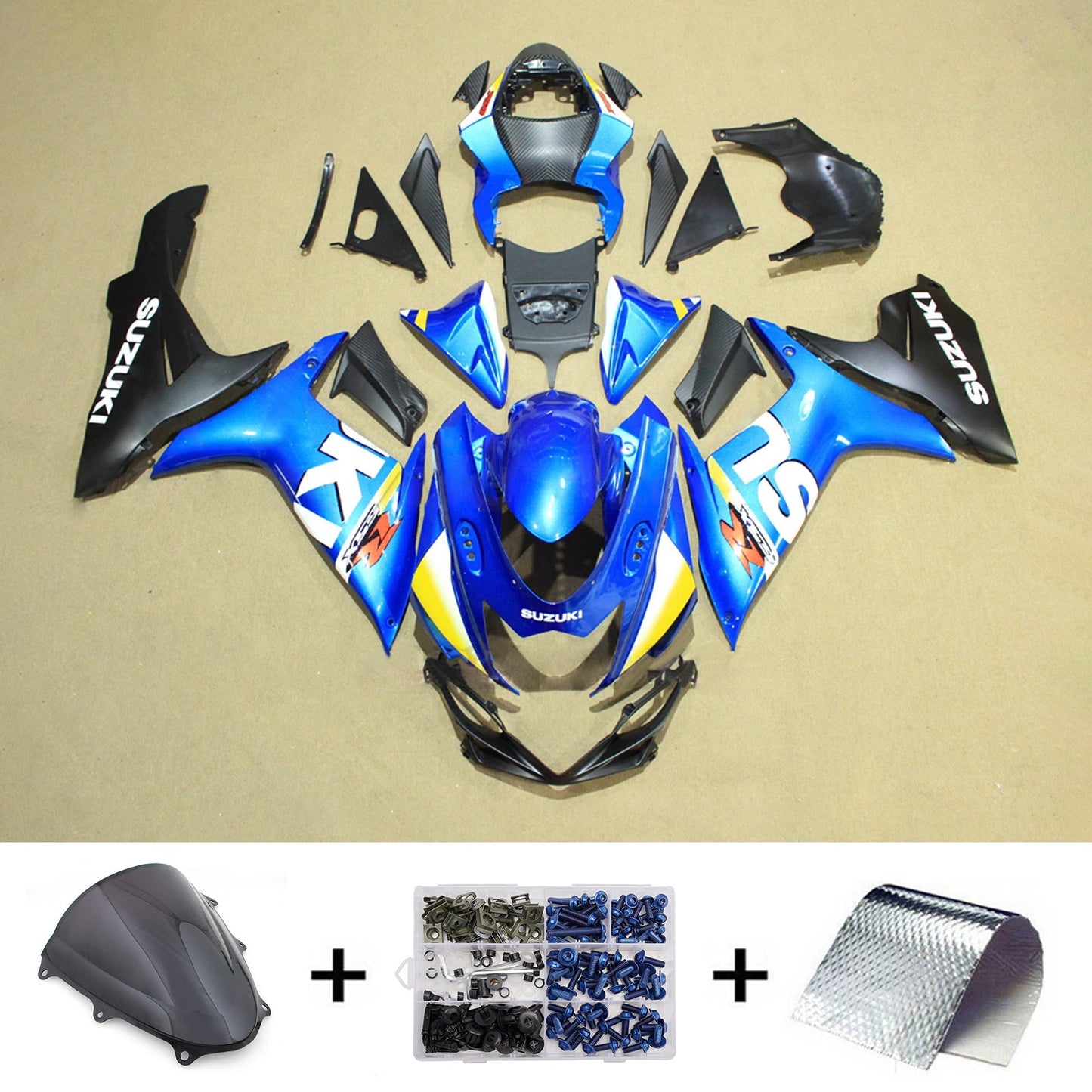 Kit carenatura iniezione plastica ABS per Suzuki GSXR 600/750 2011-2026 K11