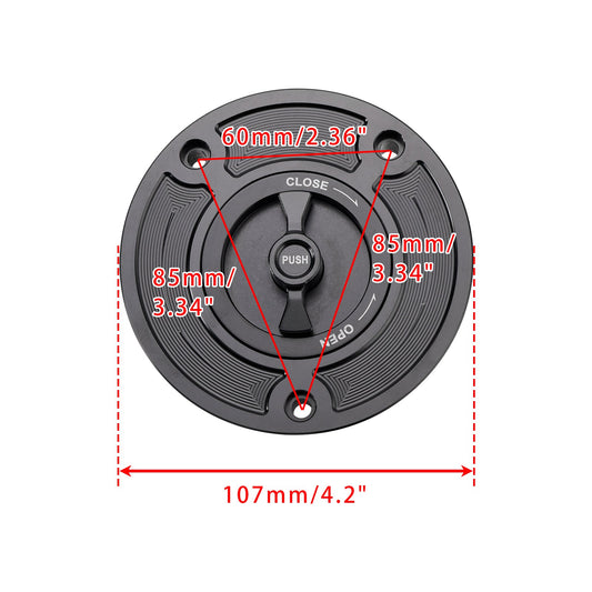 TAPPO CARBURANTE A ROTAZIONE RAPIDA PER SUZUKI GSX GSF 650 1250 BANDIT GSX1300R HAYABUSA