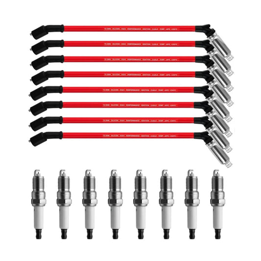 Candele Hummer H3 5.3L V8 2008 + fili 10,5 mm Set 19299585 8 pezzi