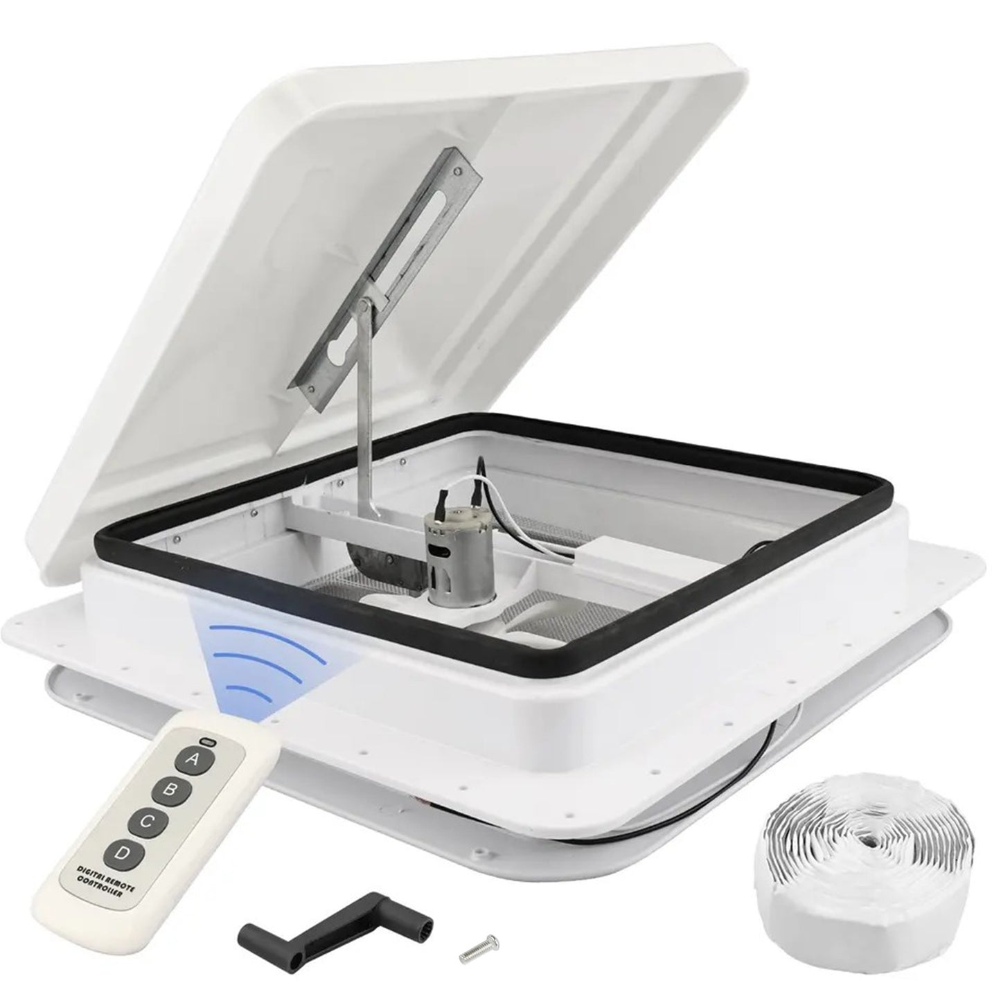 14" Caravan Skylight Roof Vent Remote Control Camper Motorhome RV Aspiratore