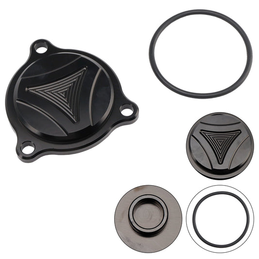 Coperchio filtro olio motore nero per Suzuki LTZ400 LTR450 DRZ400/400E/400S/400SM