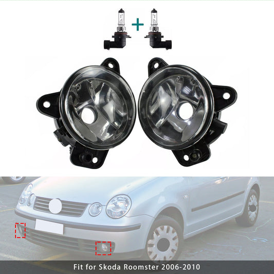 Coppia di fendinebbia anteriori con lampadine per VW Transporter T5 e Caravelle 2003-2010