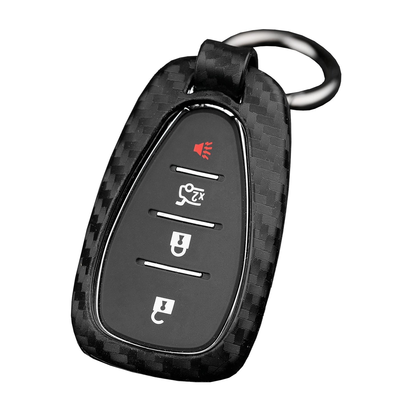 Custodia in similpelle e silicone per chiave auto con fibbia per Chevrolet