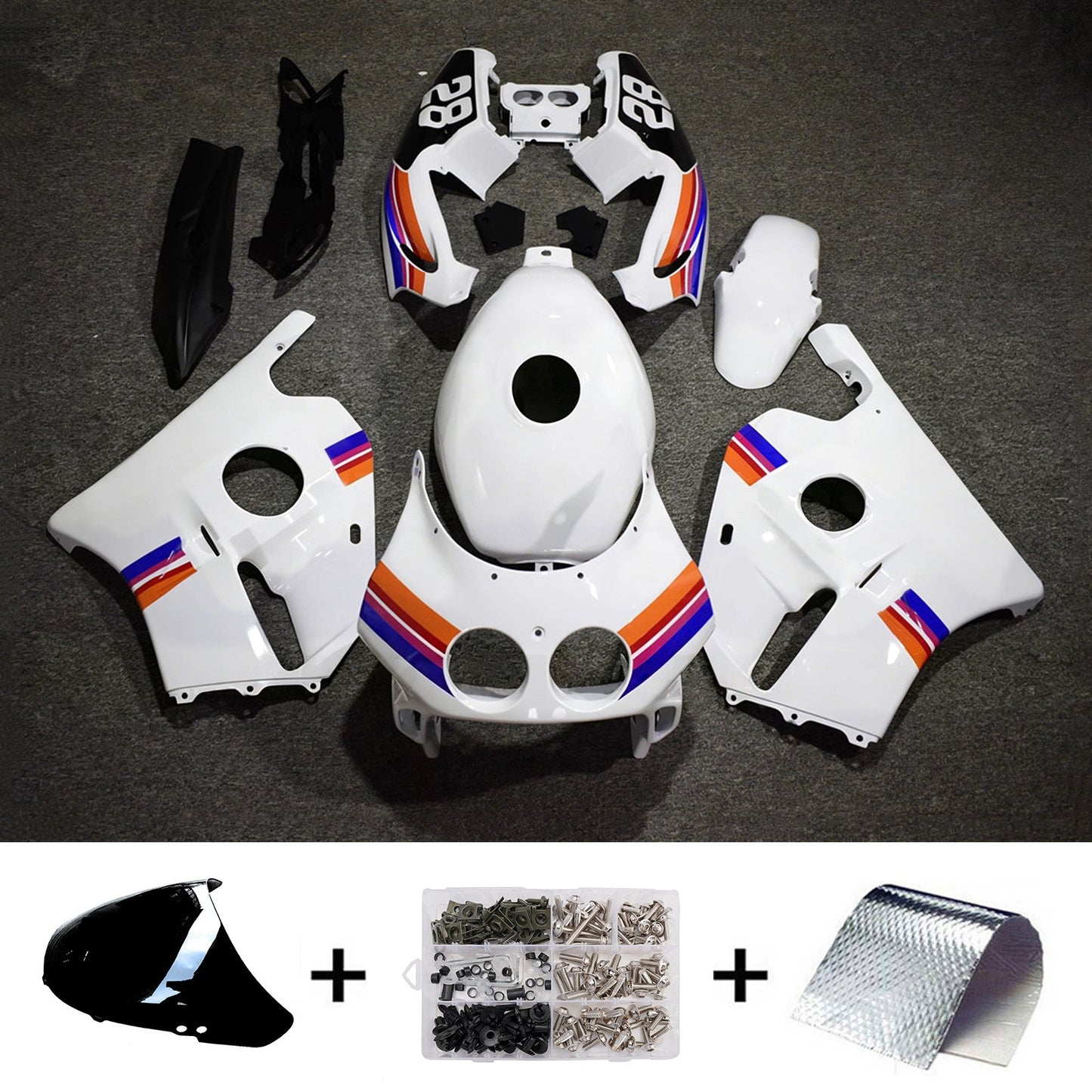 Kit di carene in plastica ABS stampate a iniezione per Honda CBR250RR MC22 1990-1998