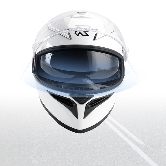 Casco da moto DOT per adulti Street Integrale Bianco