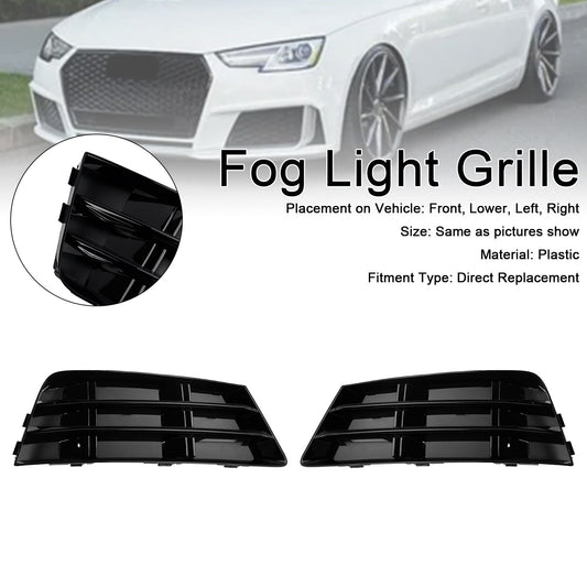 Griglia paraurti inferiore fendinebbia anteriore AUDI A4 B9 2016-2018 (2 pezzi)