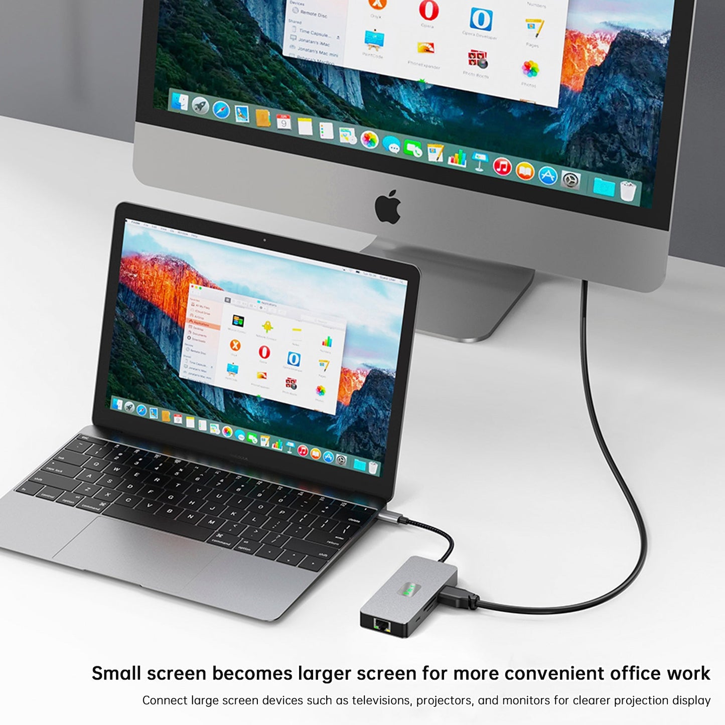 9 in 1 TYPE-C a RJ45 (Gigabit) + USB 3.0*3 + HDMI + dati USB-CS + PD100W + SD/TF per iPad Pro