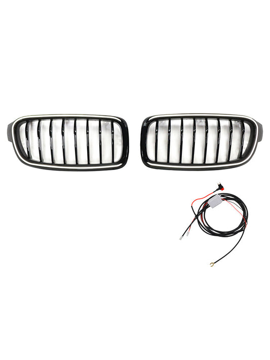Griglia anteriore a rene nera lucida BMW Serie 3 F31 Touring 2012-2019 51137263481 51137255412