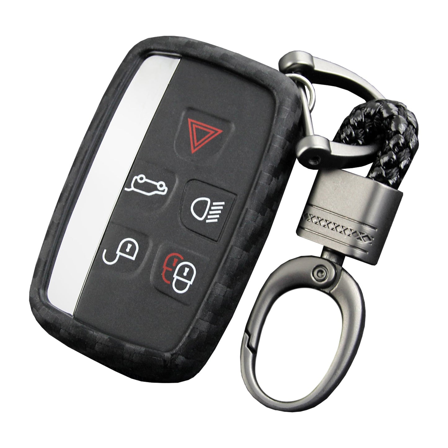 Custodia in similpelle e silicone per chiave auto con fibbia per Range Rover