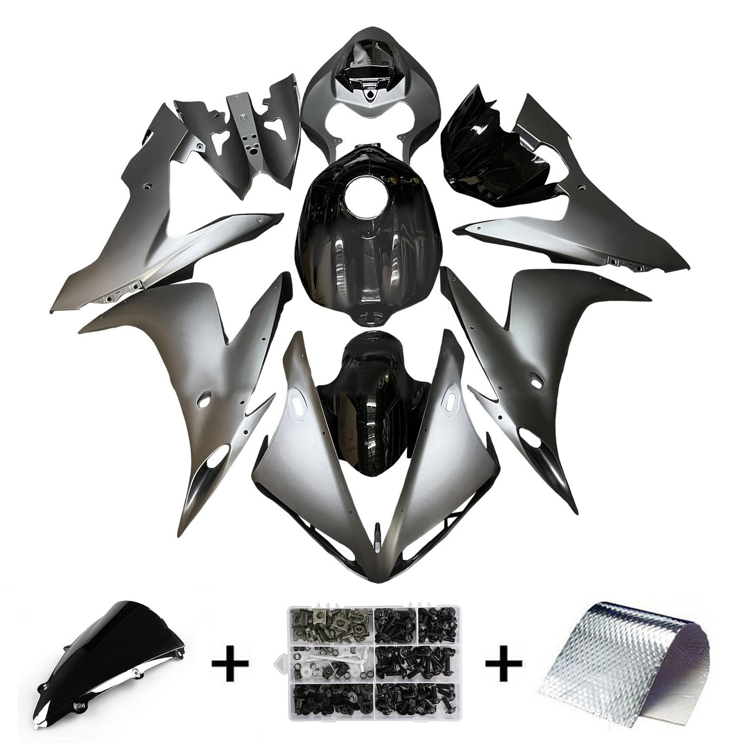 Kit carenatura iniezione plastica ABS per Yamaha YZFR1 YZF-R1 2004-2006