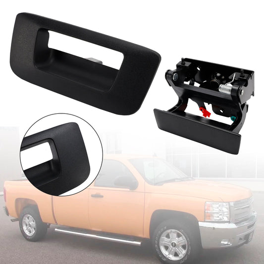 Set di 2 maniglie per portellone posteriore esterne nere per Chevrolet Silverado 1500 2007-2013