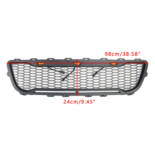 Griglia paraurti anteriore a nido d'ape nera opaca stile Raptor per Ford F150 1999-2003 con LED
