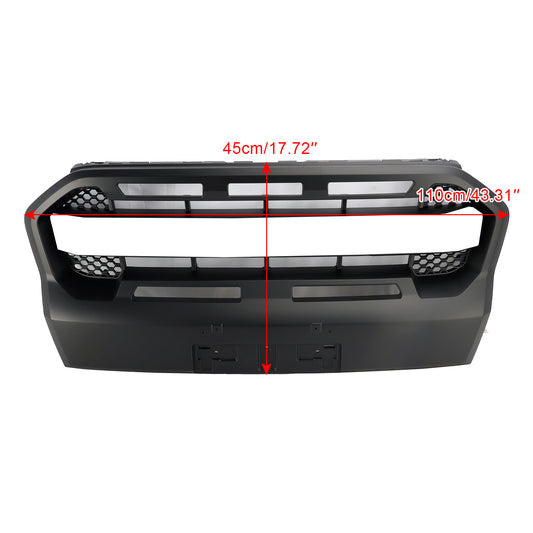 Per Ford Ranger 2019-2023 T8 Griglia del paraurti anteriore Matt Black Ranger Raccer Raptor