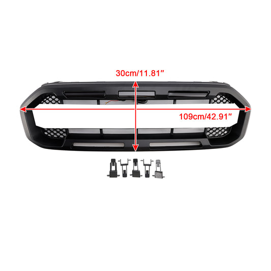 Griglia paraurti anteriore stile Raptor nera adatta per Ford Ranger 2019-2023