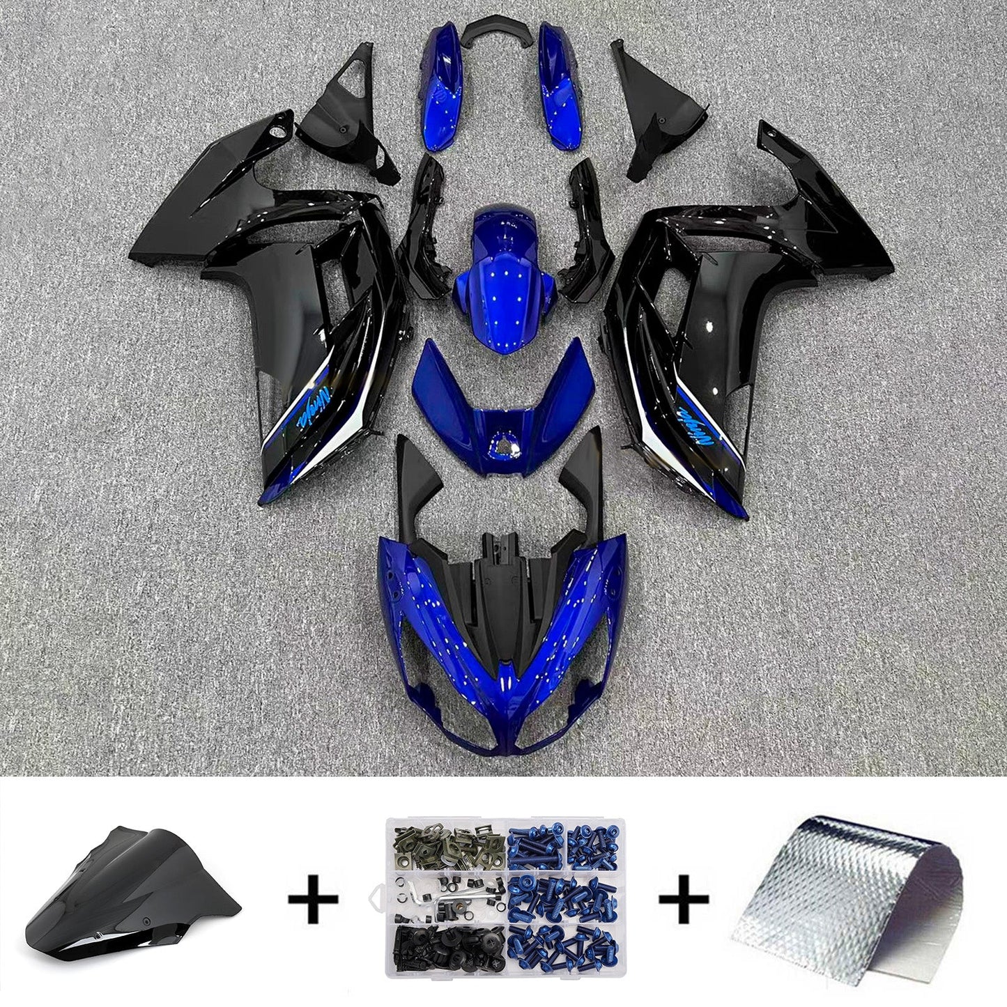 Kit carenatura iniezione in plastica ABS adatto per Kawasaki ER-6F Ninja650 2012-2016