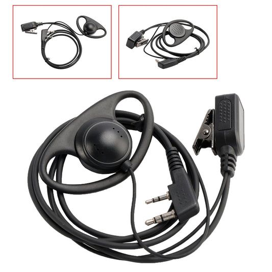 Auricolare con gancio auricolare K-326-D per TK-220 TH-F6 RPV516A KG-UVD1P TG-2AT PX-666 UV-5RB