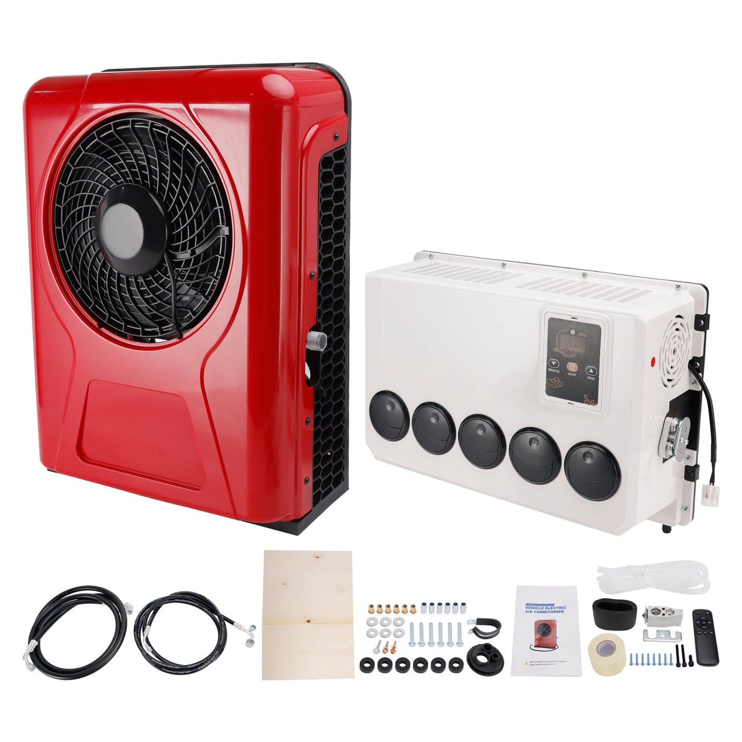 Condizionatore d'aria split da 24 V per camper, camion, roulotte e veicoli ricreazionali, 13000 BTU