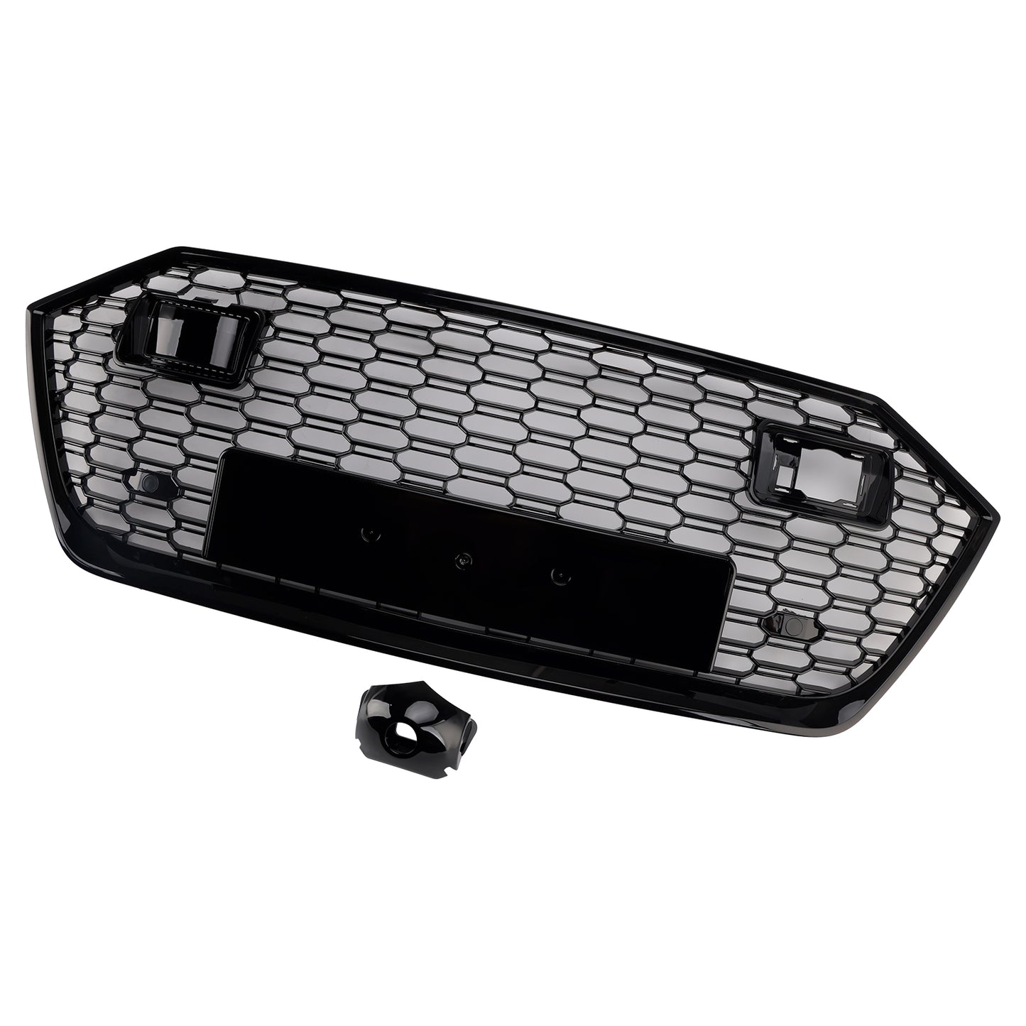 Per Audi A7 C8 S7 2019-2024 W/ACC Griglia paraurti anteriore nera