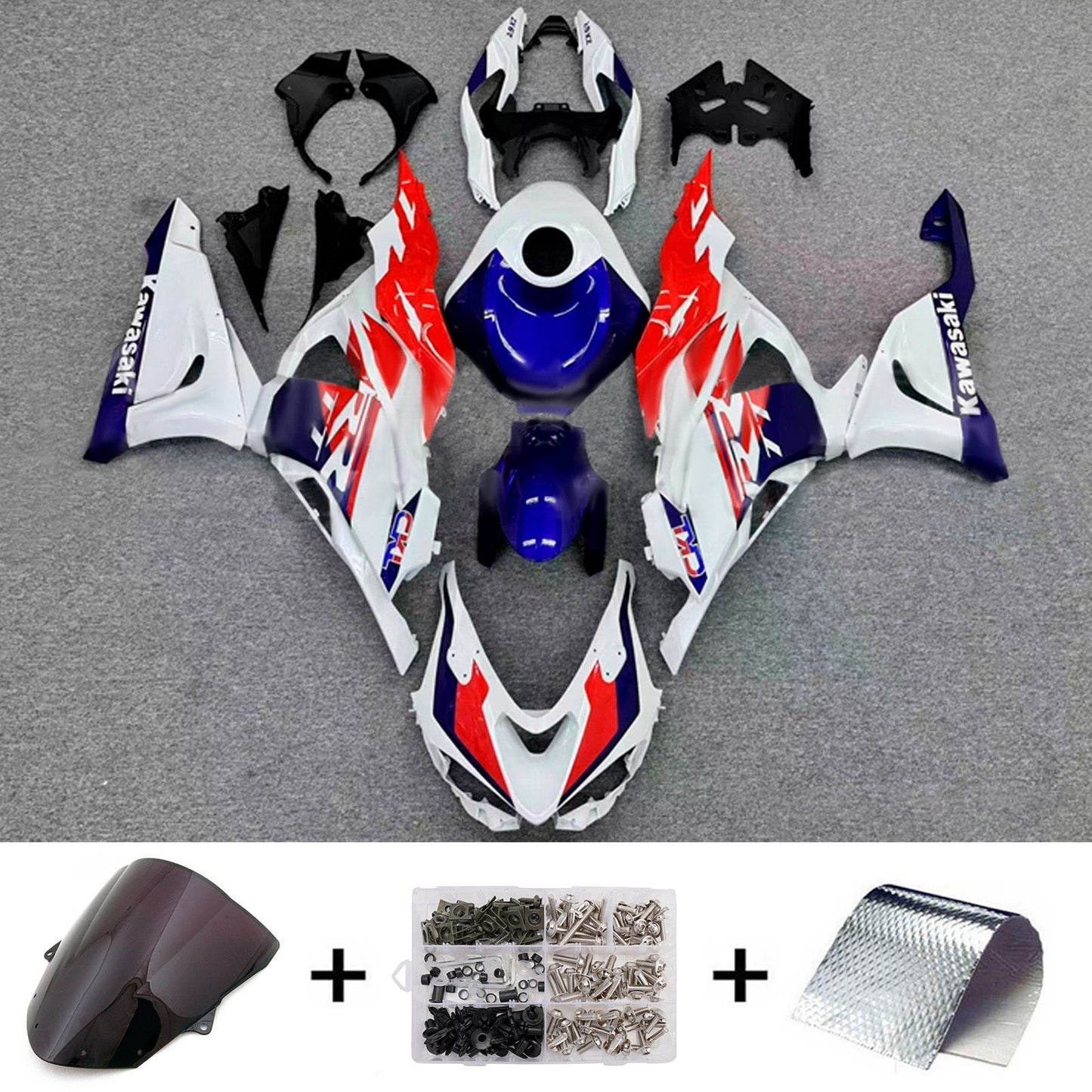 Kit carenatura iniezione in plastica ABS adatto per Kawasaki ZX-6R 2024-2026
