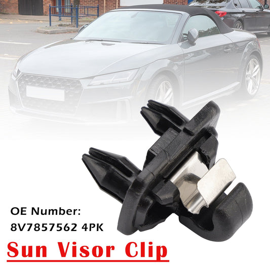 Clip per aletta parasole 8V7857562 4PK per Audi A3 A5 Cabriolet TT Roadster 2017-2019