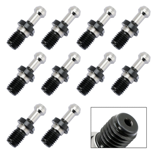 10 pezzi CAT40 45° 0,589" manopola di ritenzione del perno di trazione adatto per HAAS CAT CNC argento