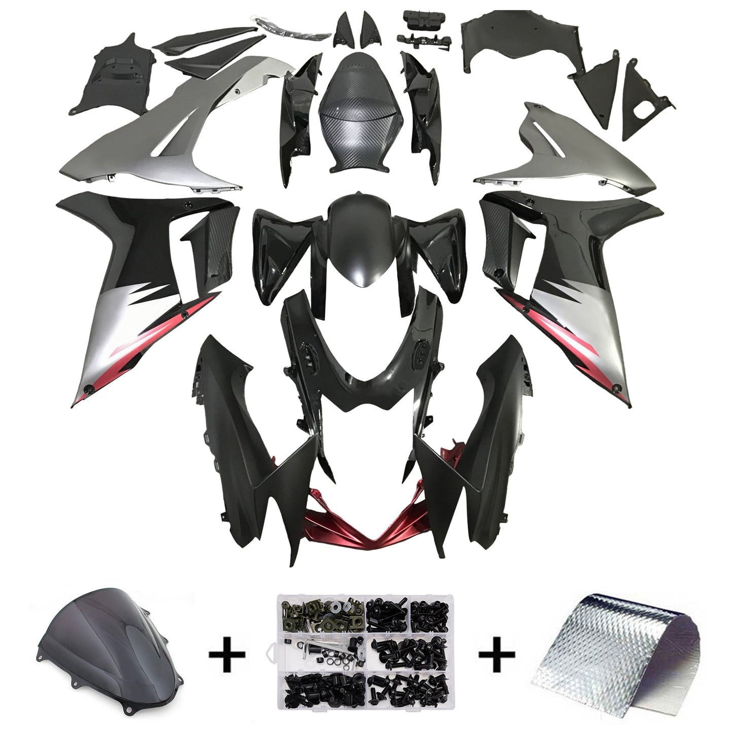 Kit carenatura iniezione plastica ABS per Suzuki GSXR 600/750 2011-2026 K11