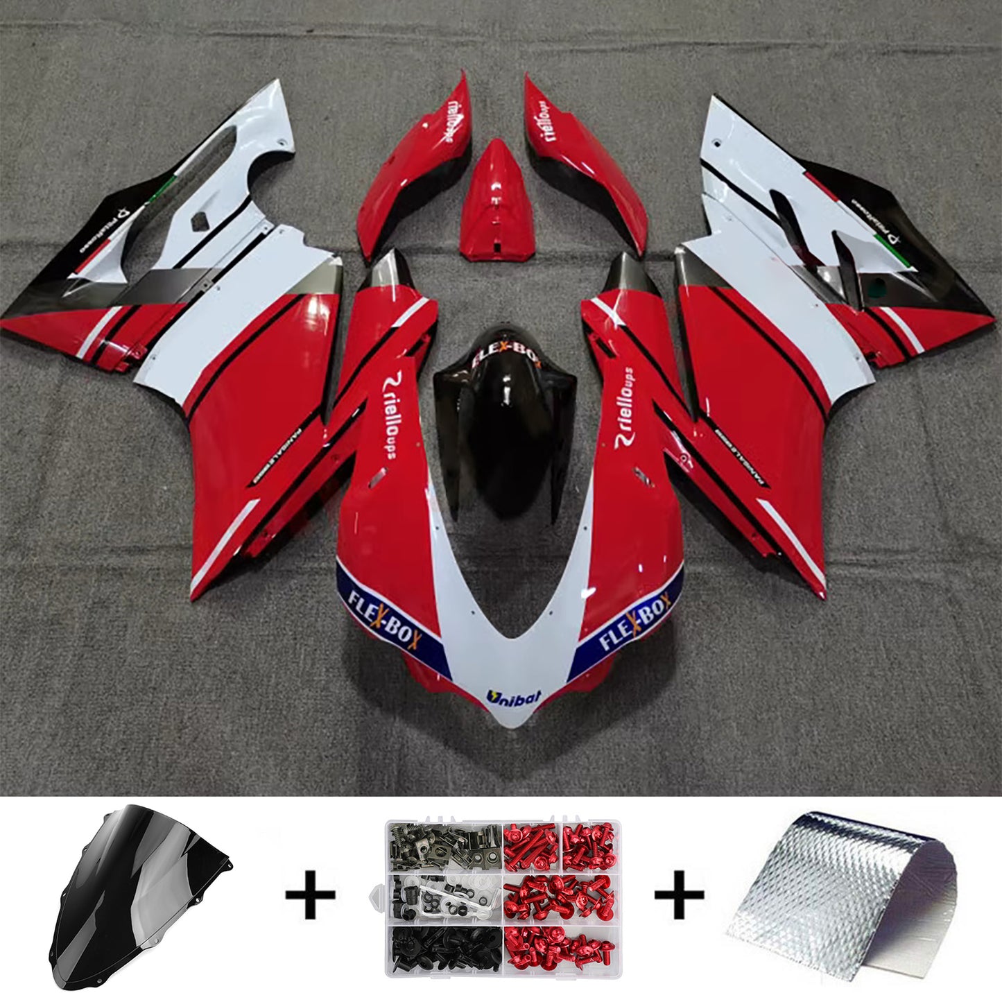 Kit di carenatura iniezione ABS di plastica adatta per Ducati 959 2015-2020