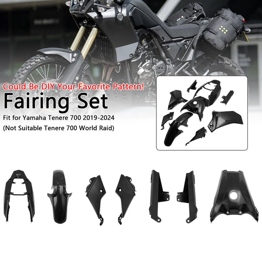 2019-2024 Yamaha Tenere 700 Carenatura Iniezione Non Verniciata