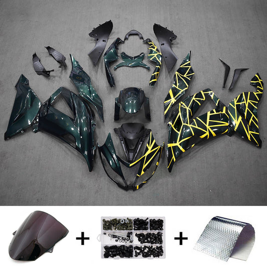 Kit carenatura iniezione in plastica ABS adatto per Kawasaki ZX6R 636 2013-2018