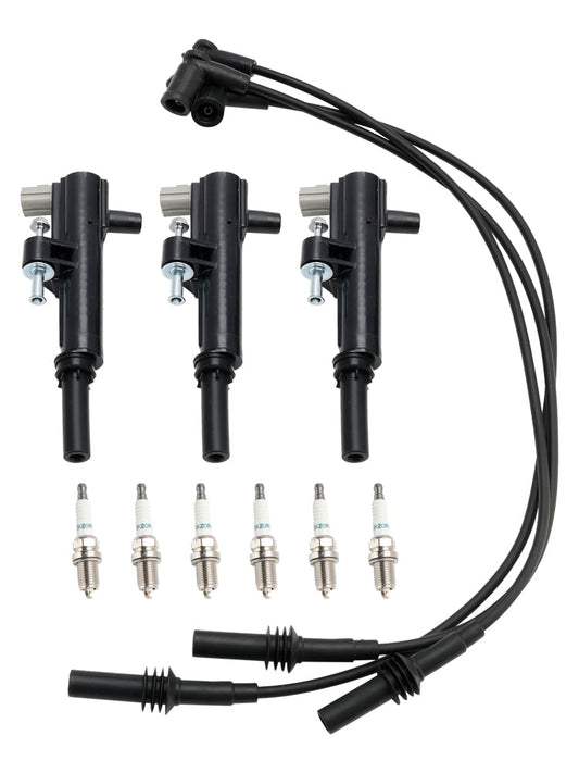 2009-2010 Dodge Nitro V6 3.7L 3x Bobina di accensione+6x Candela+3x Cavo UF640