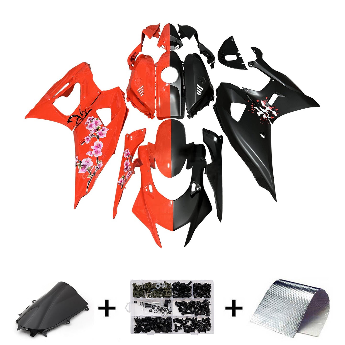 Kit carenatura iniezione in plastica ABS adatto per Yamaha YZF-R7 2021-2025