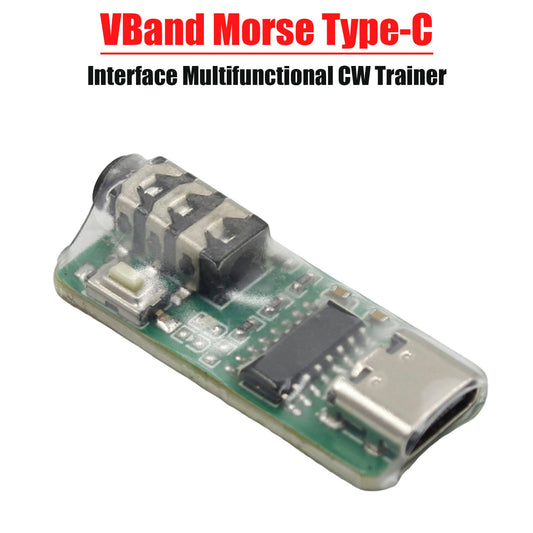Trainer CW multifunzionale con porta VBand Type-C, Trainer con codice chiave, Trainer telegrafico