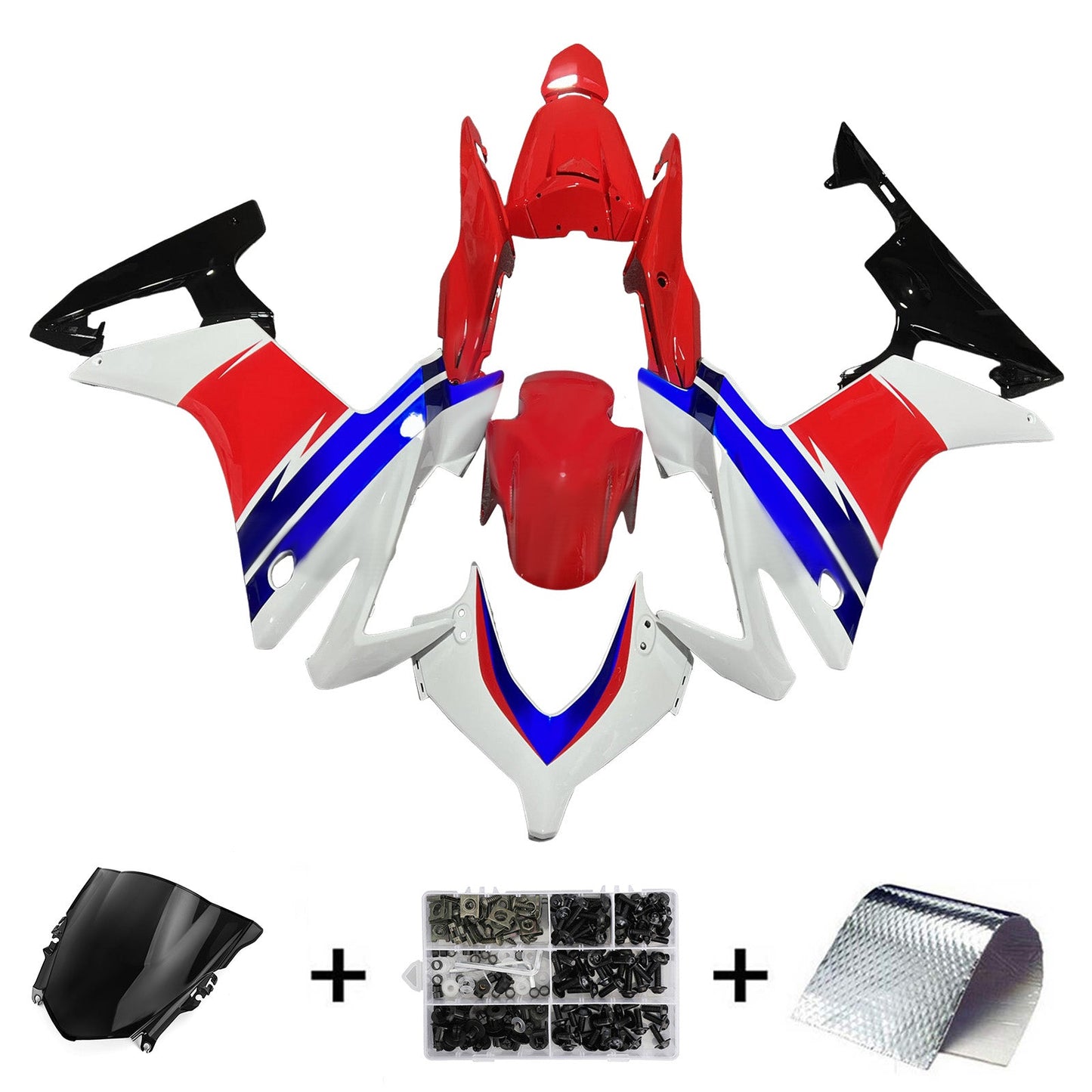 Kit carenatura iniezione plastica ABS per Honda CBR500R 2013-2015