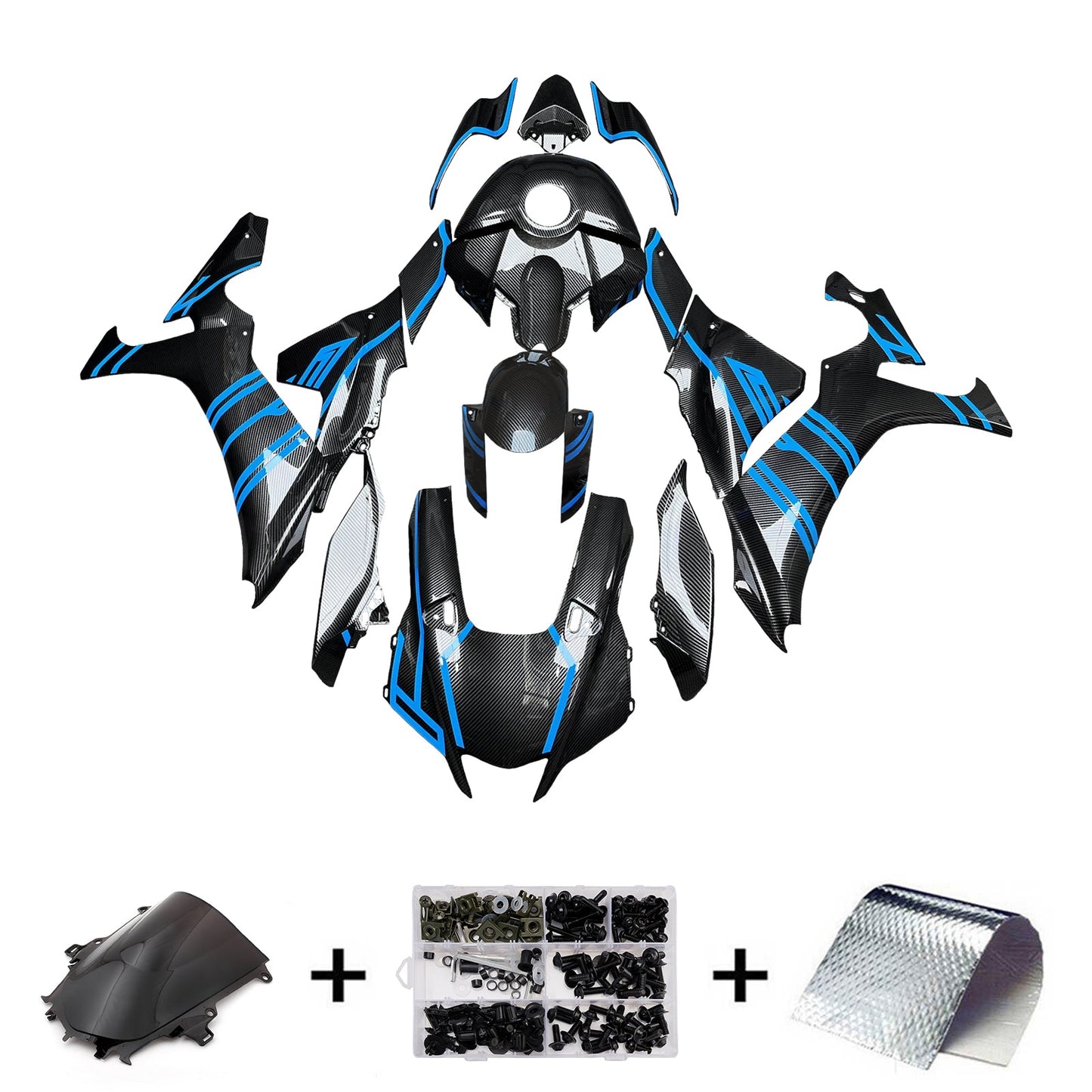 Kit carenatura iniezione in plastica ABS adatto per Yamaha YZF-R1 2020-2025