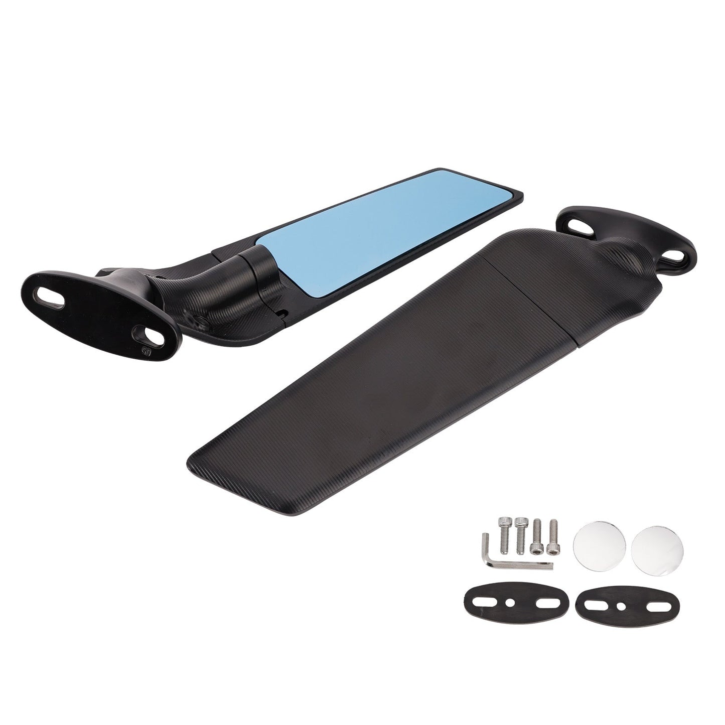Specchietti retrovisori neri a pinna per Honda CBR600F 2011-2014 e CBR650R 2019-2023