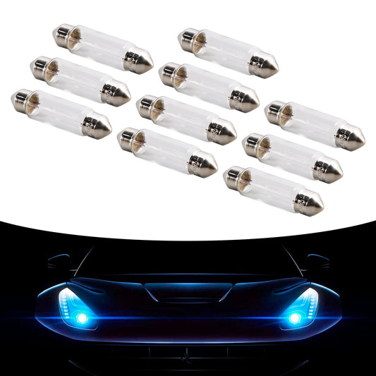 10 lampadine tubolari per auto C5W SV8.5 6421 24V 3W per OSRAM